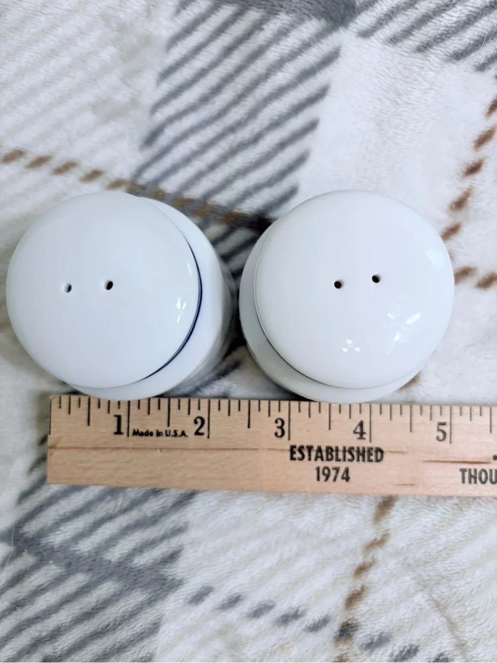 Belle et Bonne La Maison Blue and White Salt and Pepper Shaker Set